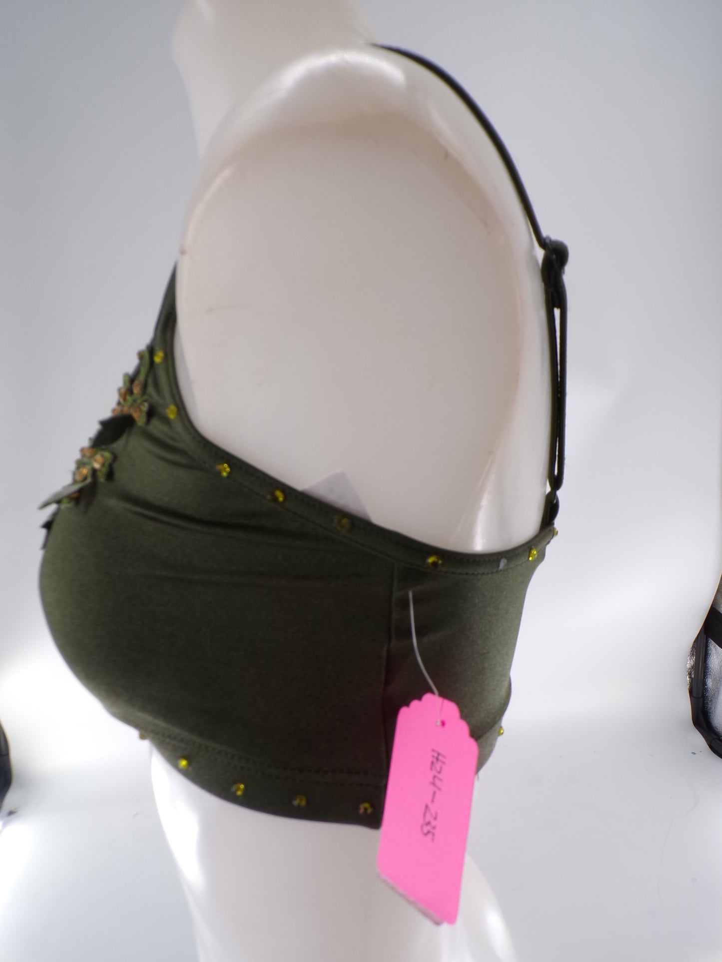 Pre-Owned Crop Top Balera Base Added Applique and Stones Small Adult Costume