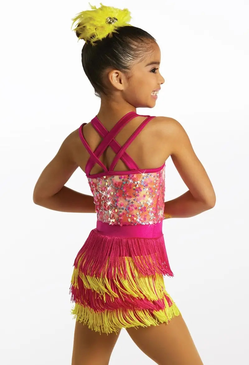 Pre-Owned Costume XL Child Yellow Weissman 15796 Jazz Tap Clogging Musical Theater