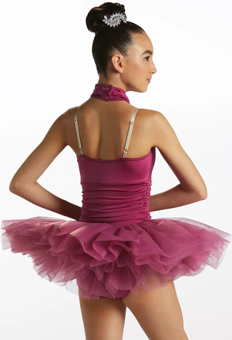 Pre-Owned Costume Small Adult Magenta Weissman 15909 Ballet Pointe YAGP Mock Neck Tutu