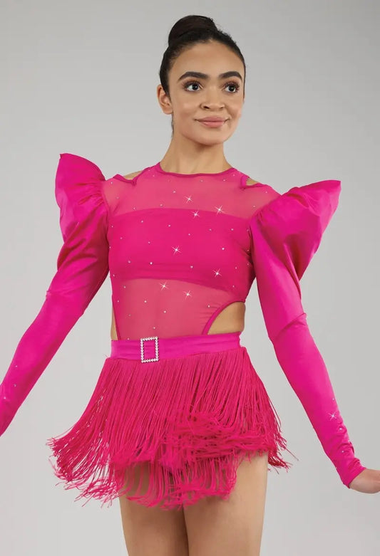 Pre-Owned Costume Large Adult Pink Weissman 16762 Jazz Tap Musical Theater
