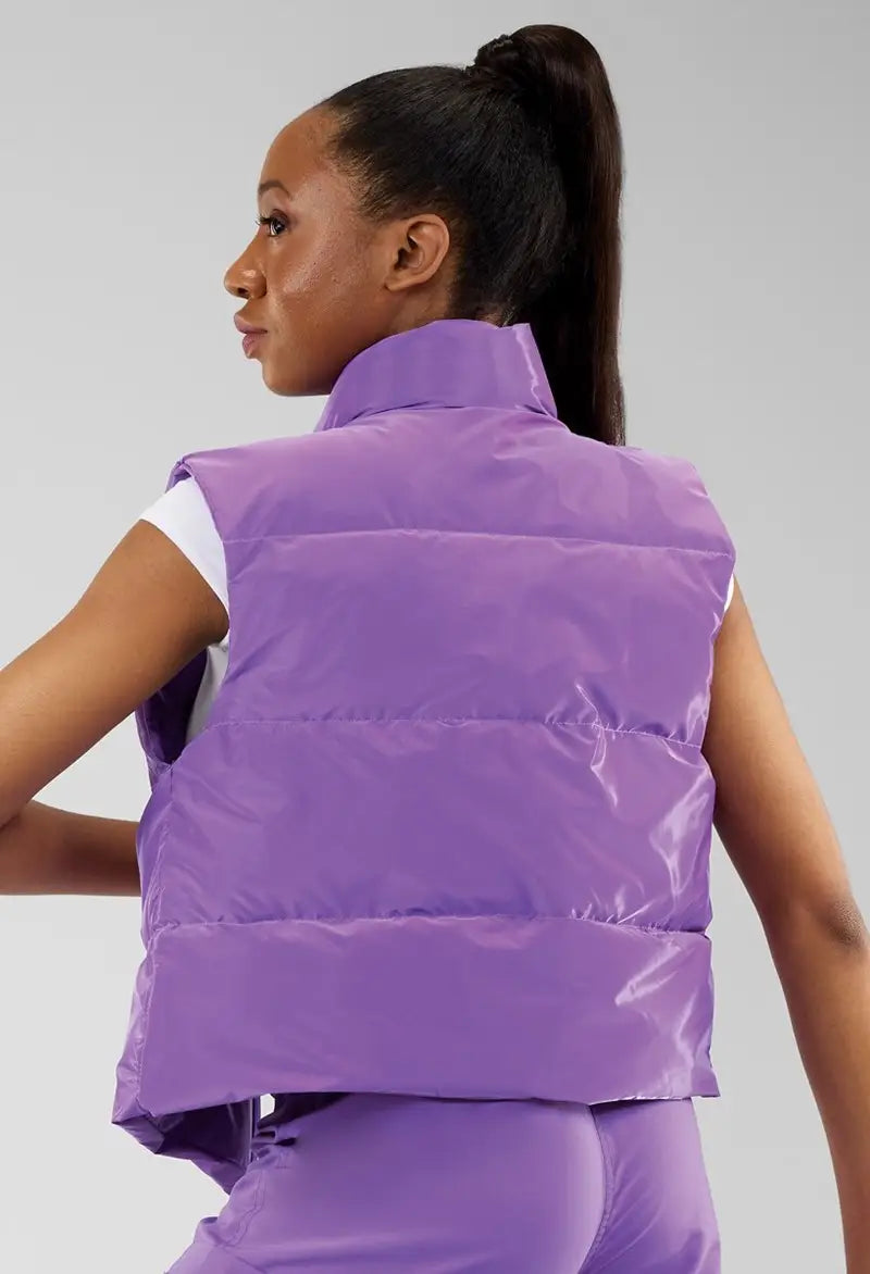 New Puffer Vest Hip Hop Weissman 17238 Purple Medium Child Jazz Tap Costume