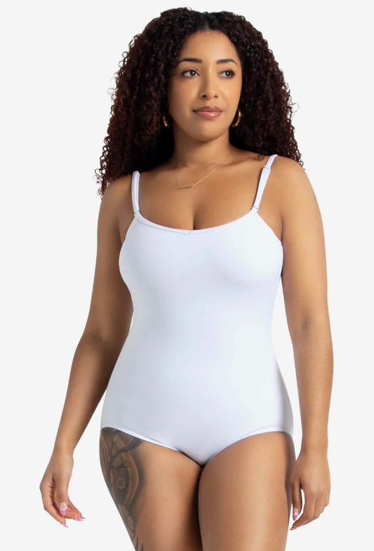 Pre-Owned Leotard Danz N Motion  290 Small Adult White  Ballet Modern