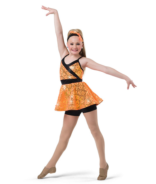 Pre-Owned Costume Wish Come True  22981 Intermediate Child Orange  Jazz