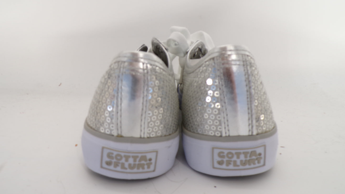 Pre-Owned Hip Hop Shoes Gotta Flurt Adult 8M Sneakers Sequin