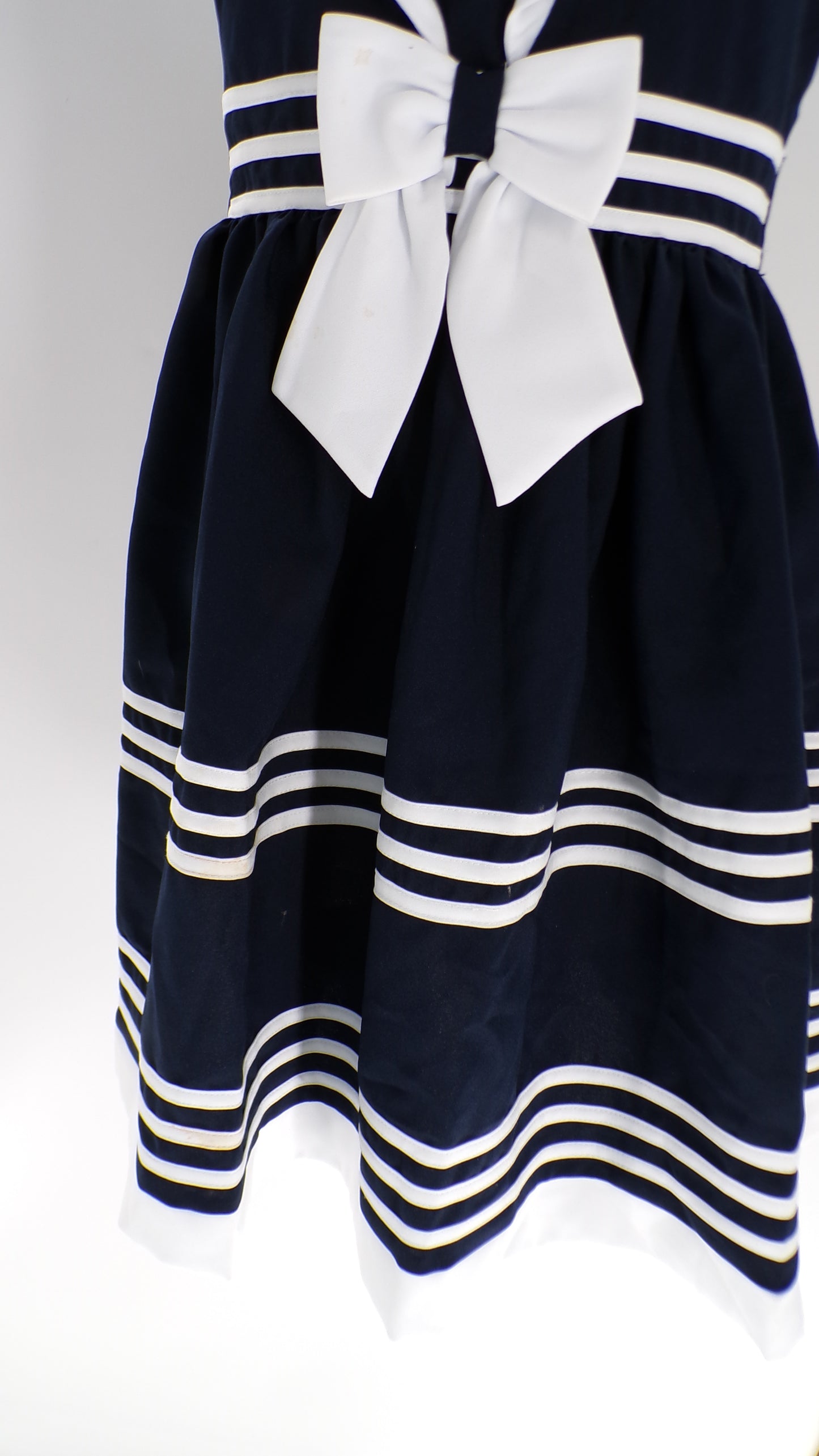 Pre-Owned Costume Bonnie Jean  R48435 Large Child Navy Blue Dress Jazz