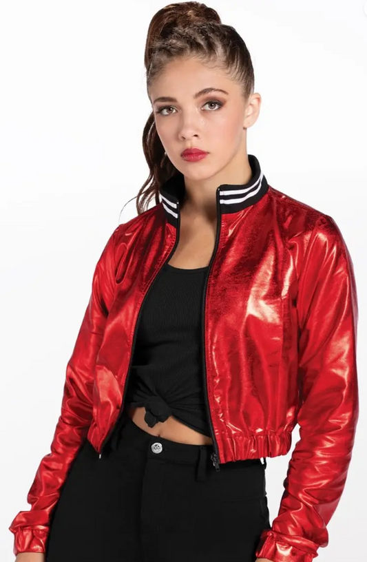 Pre-Owned Costume Jacket Weissman  AH13147 Medium Child Red  Jazz Hip Hop