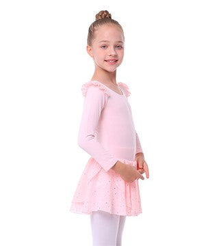 New Leotard Dress by DUX Dance 31-TI Long Sleeve Sparkle Dress