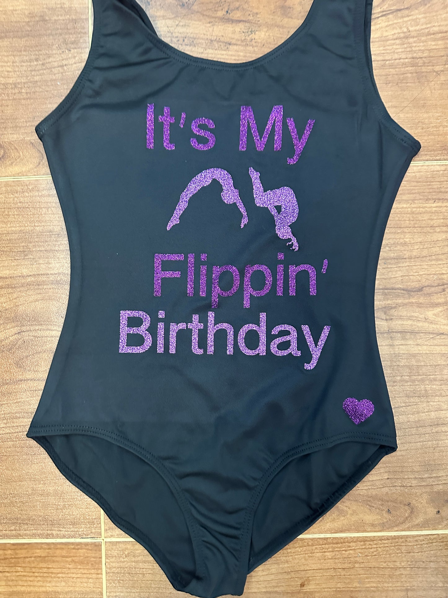 Custom Birthday Leotards - Design 10 Birthday Its My Flippin