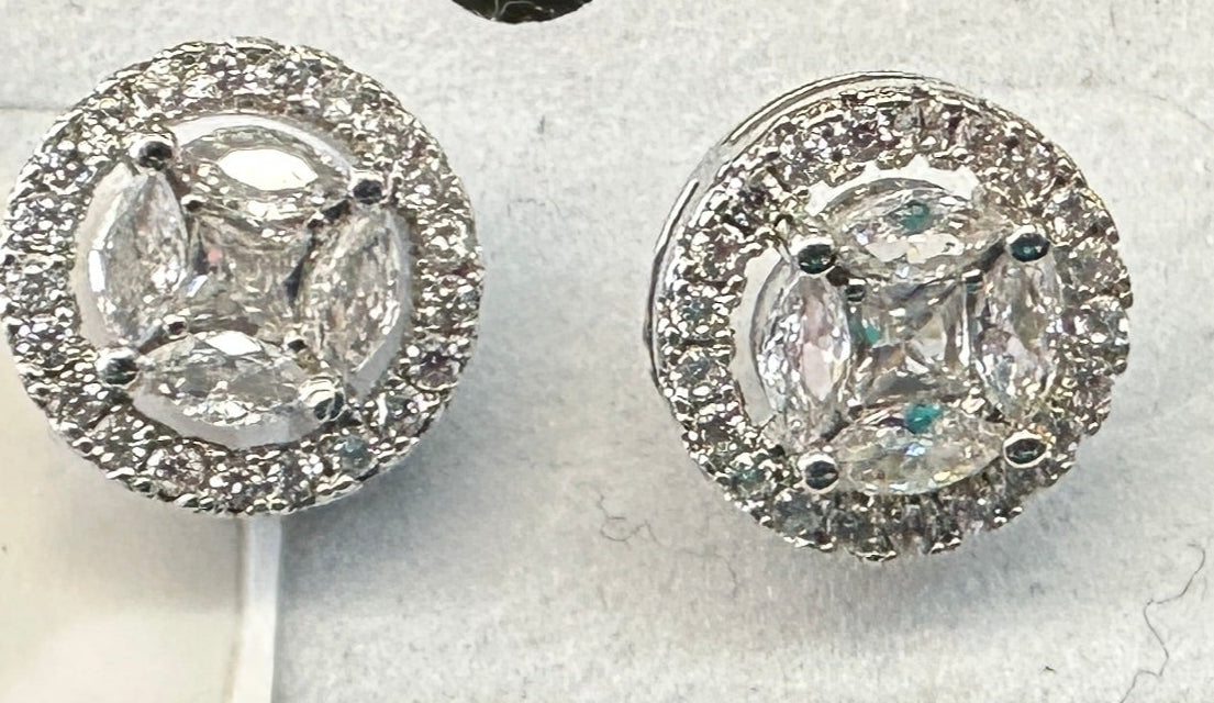 New Earrings Dance Cheer Competition Stones
