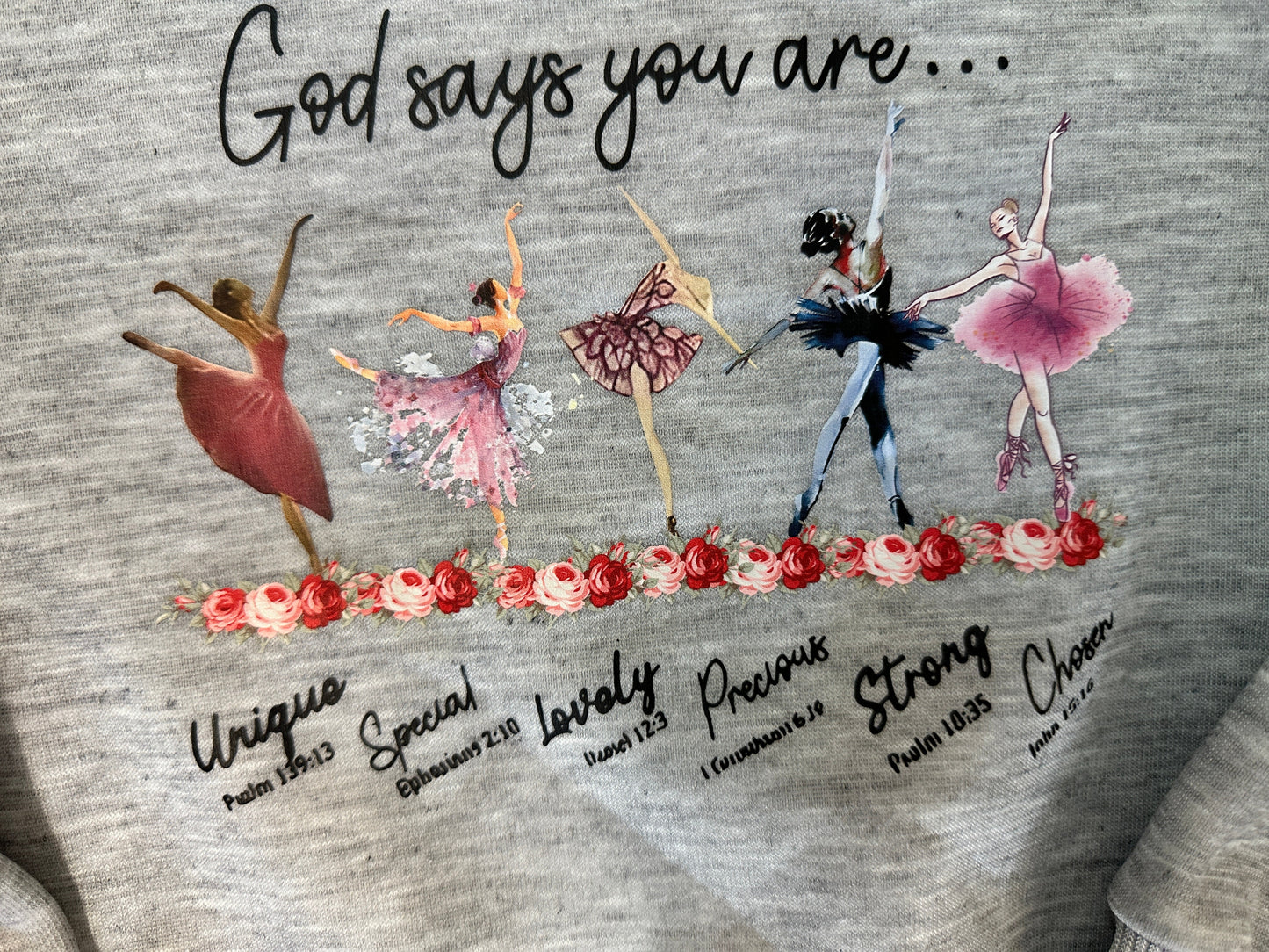 NEW Sweatshirts - God Says You Are - Ballerina
