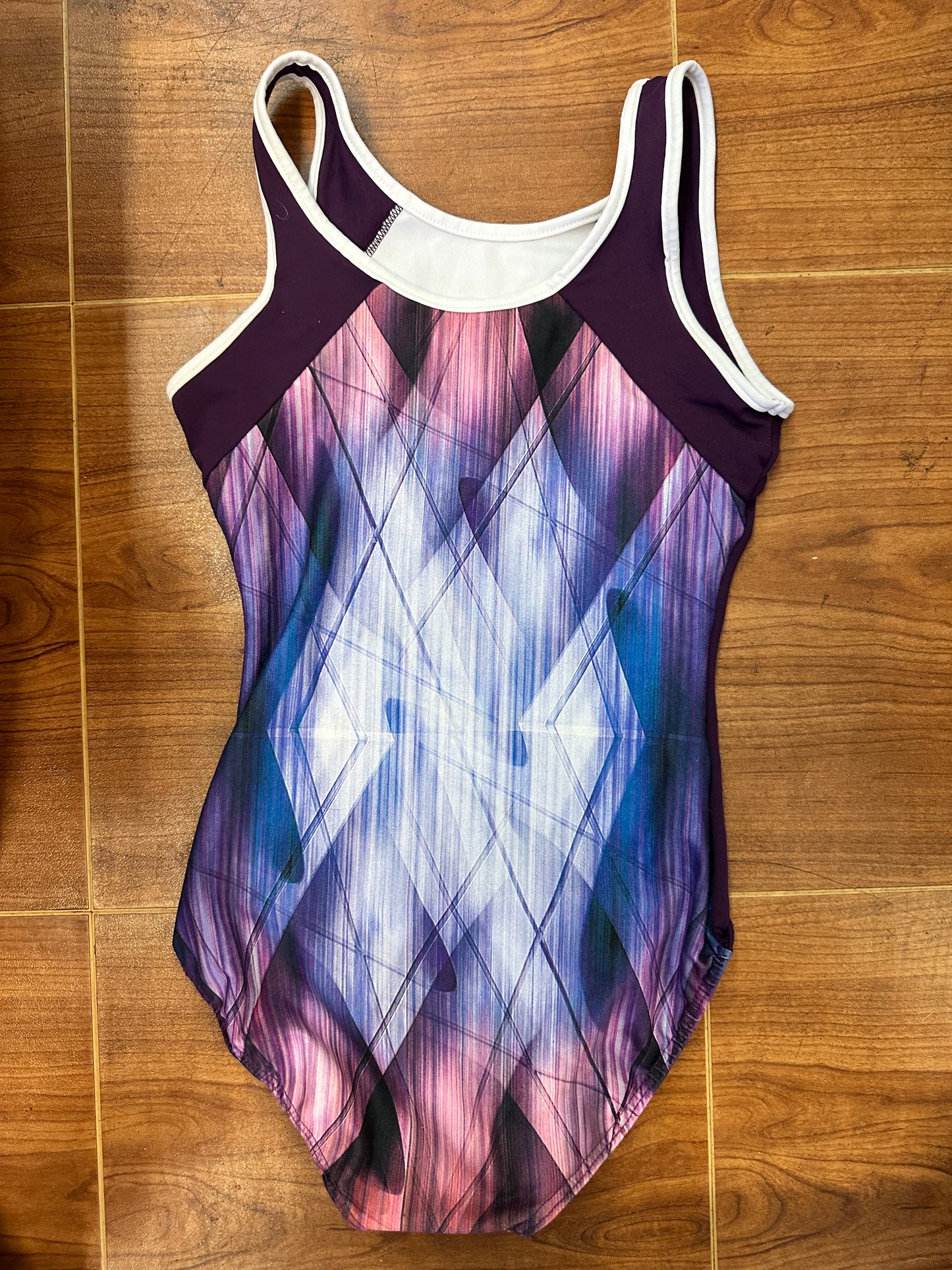 New Gymnastics Leotard So Danca Small Adult Colorful Acro Tumbling