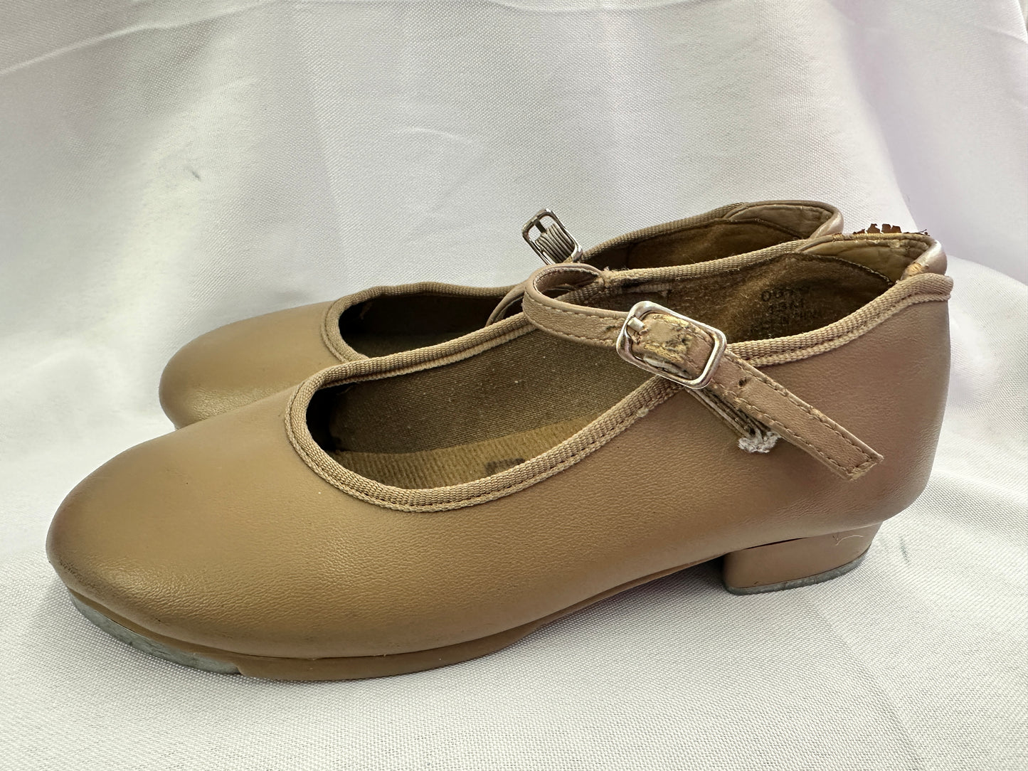 Pre-Owned Tap Shoes Dancing Fair Girl's 13M Mary Jane Leather Buckle