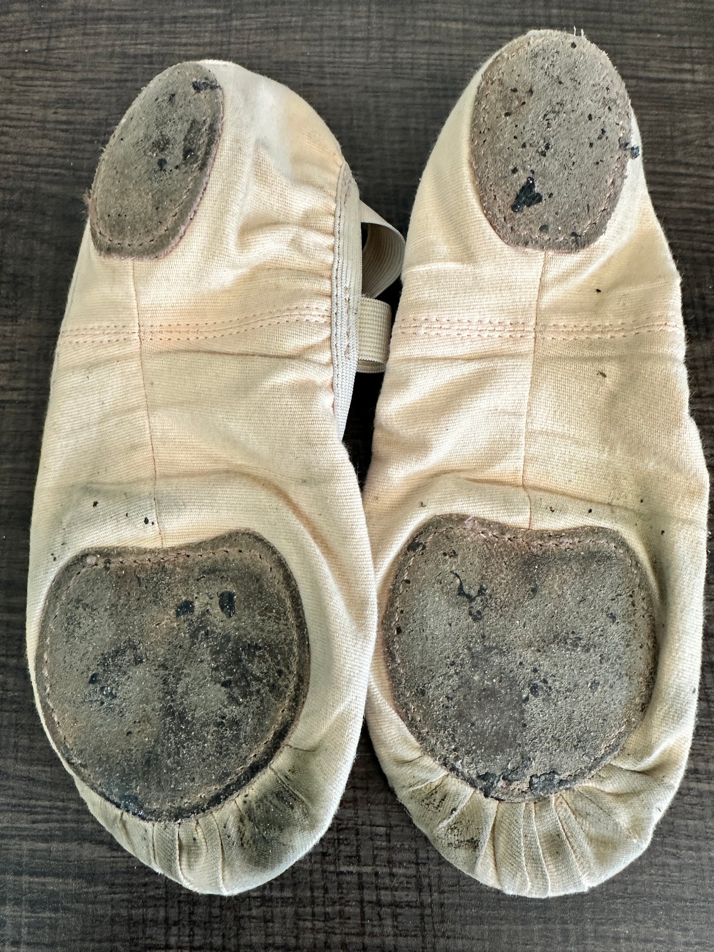 Pre-Owned Ballet Shoes So Danca Adult 4.5A Canvas Crossing Straps Split Sole