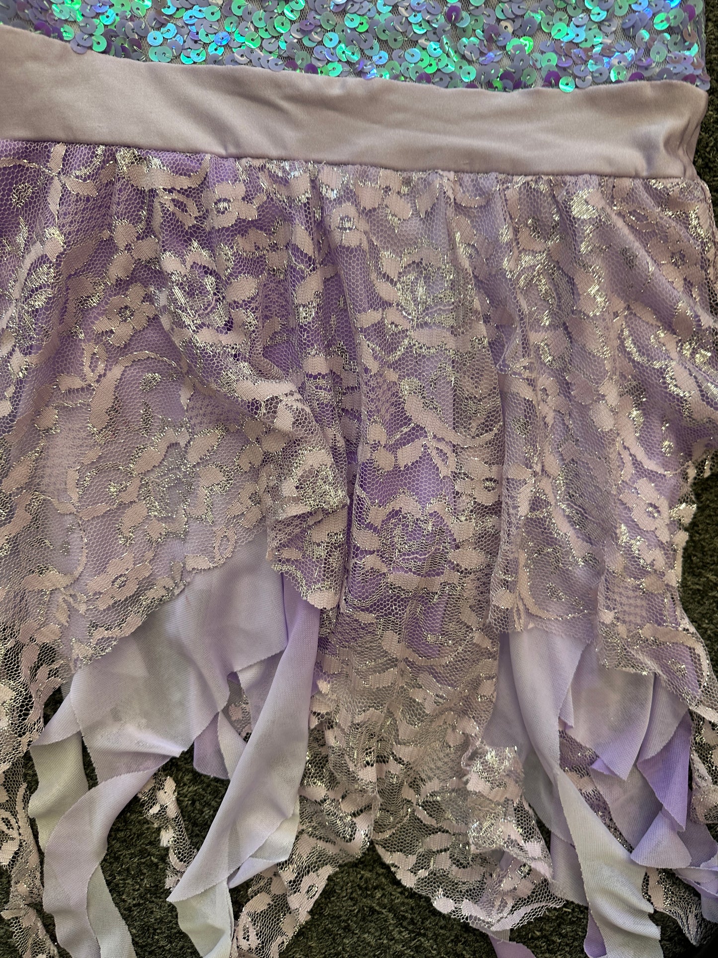 Pre-Owned Costume Wish Come True Lavender Large Child Lyrical Ballet