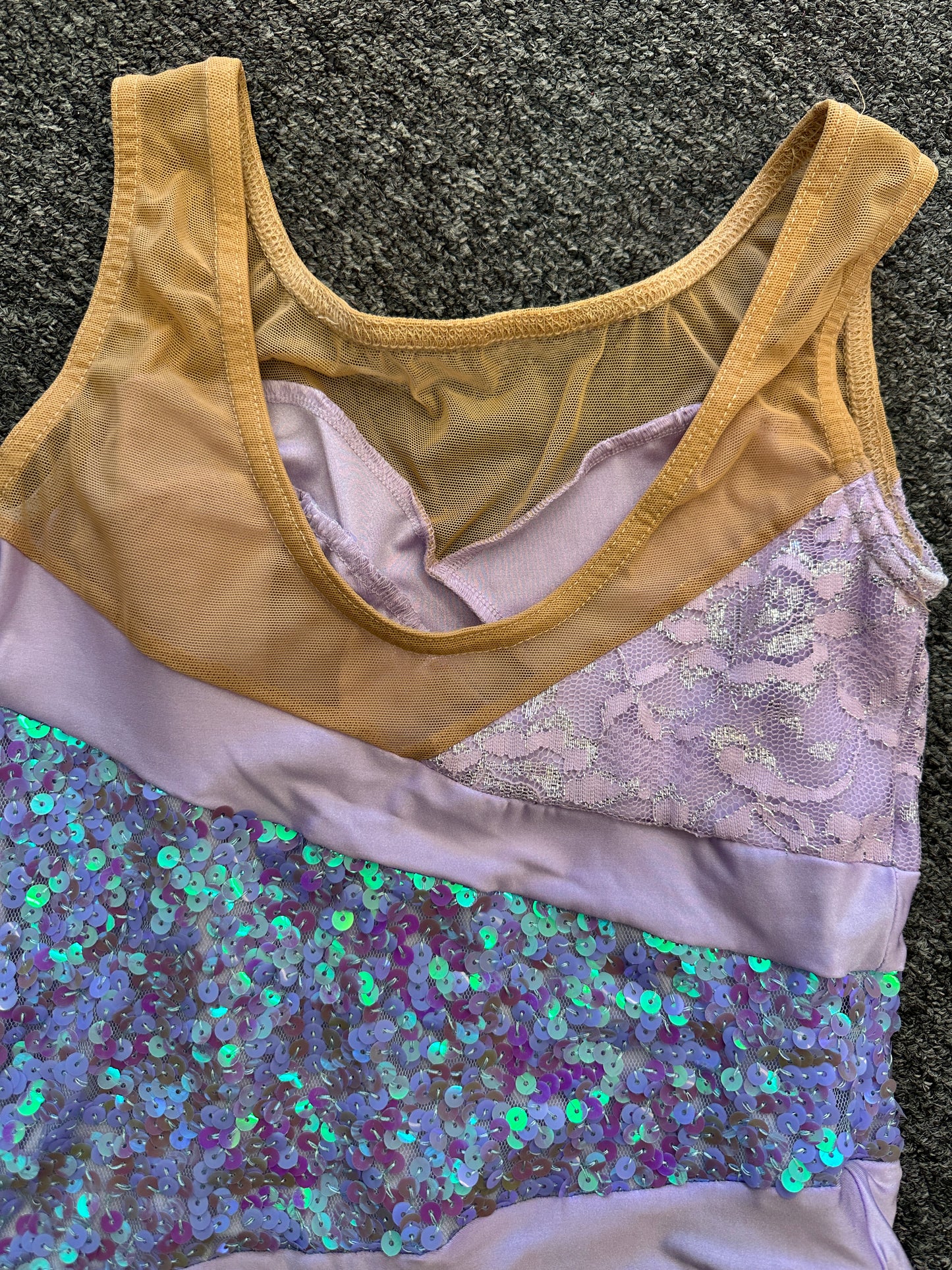 Pre-Owned Costume Wish Come True Lavender Large Child Lyrical Ballet