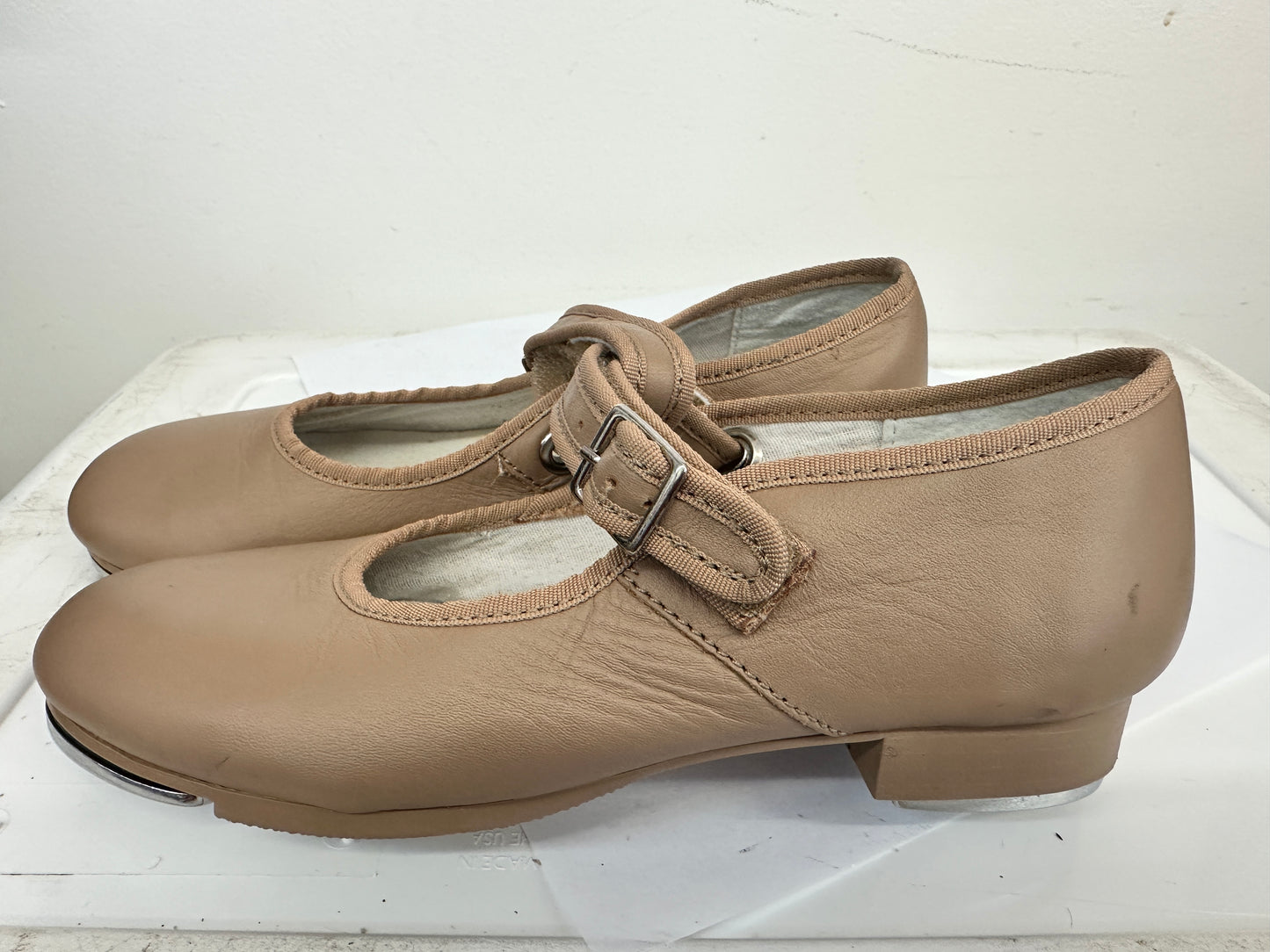 Pre-Owned Tap Shoes Capezio Kids 1.5M Mary Jane Leather Buckle