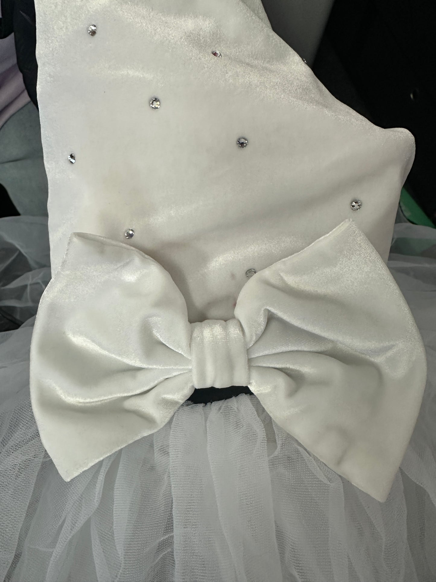 Pre-Owned Costume Weissman 13316 Medium Child White Tutu Tap Rhinestone
