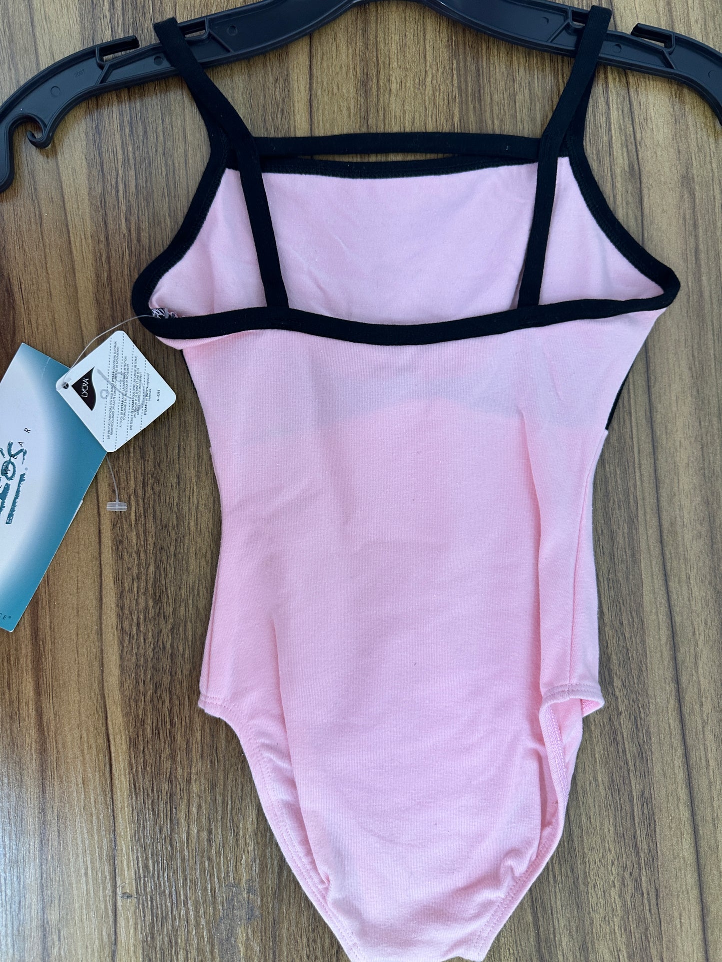 New Closeout Leotard Leo's Dancewear Inter Child Pink Camisole with Bow Cotton (Copy)