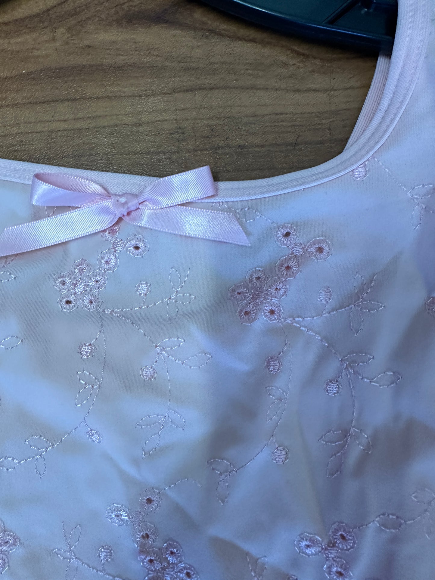 NEW Leotard Body Wrappers Medium Child 8-10 Pink Eyelet Short Sleeve Ballet Tap