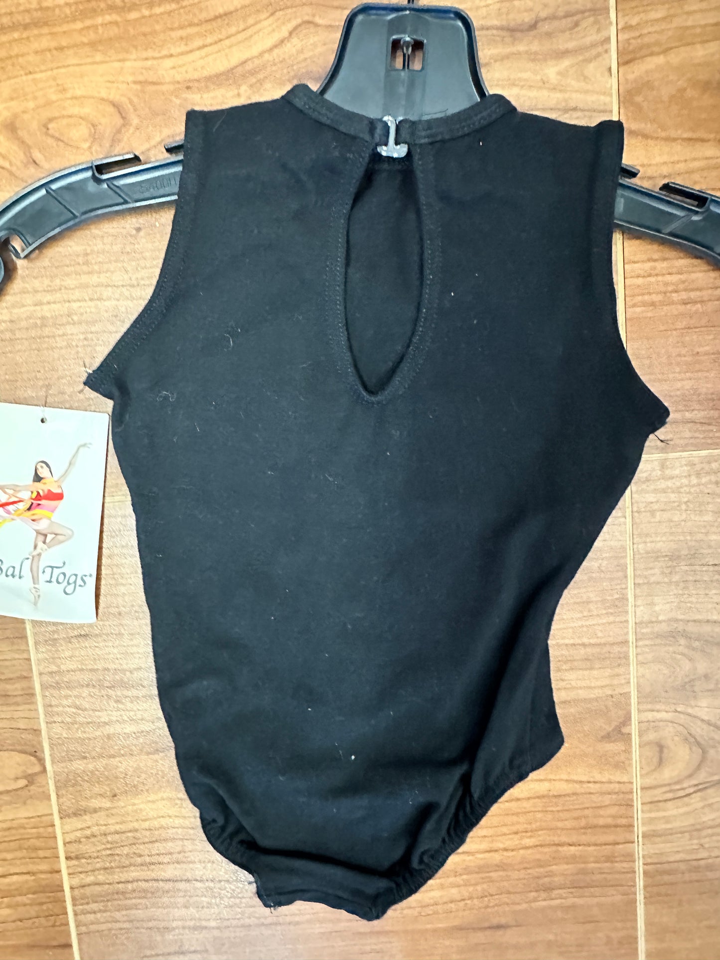 NEW Leotard Bal Togs Small Child Black High Neck Keyhole Back Tank Ballet Tap
