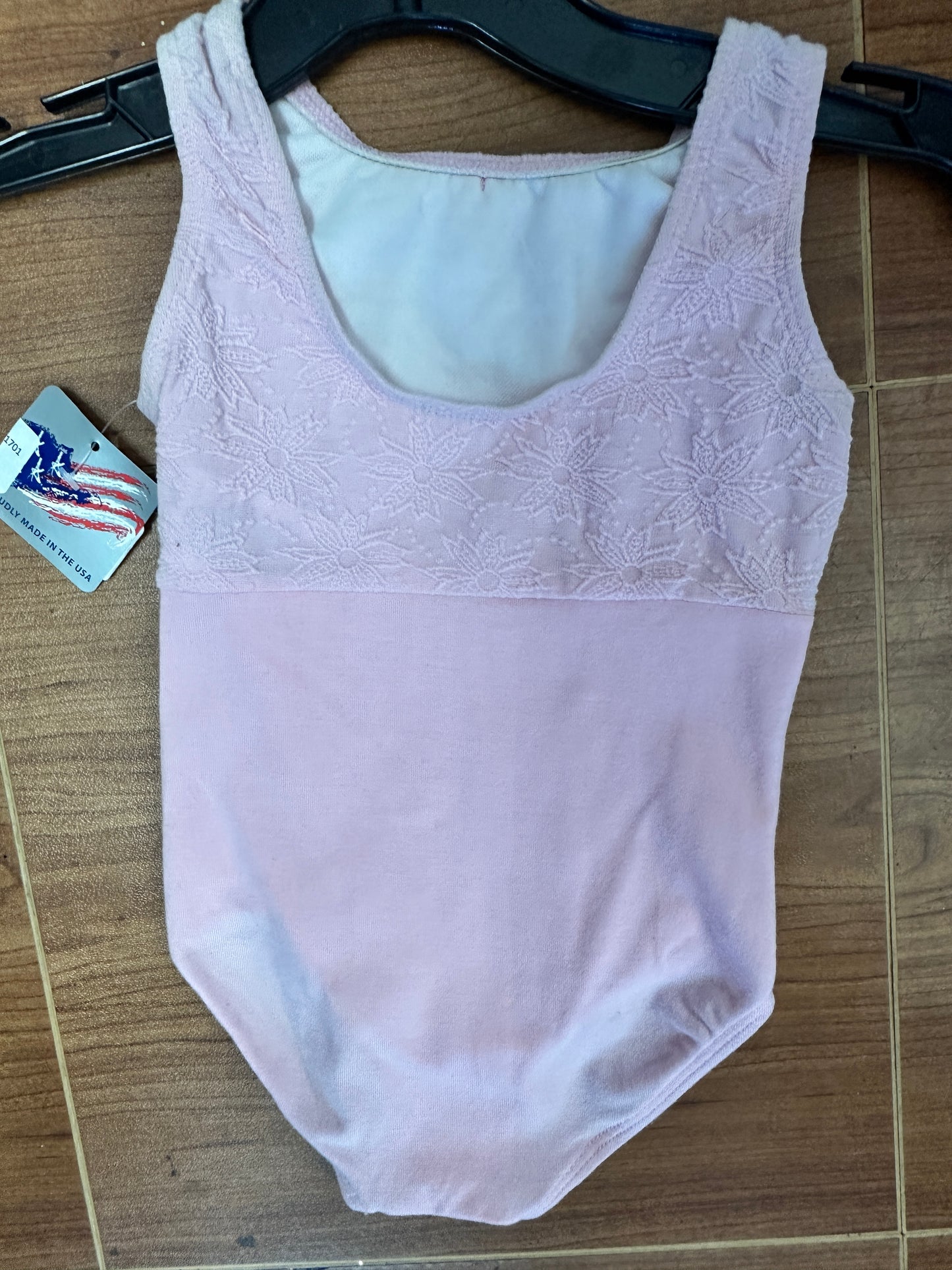NEW Leotard Danskin Small Child Pink Floral Tank Ballet Tap
