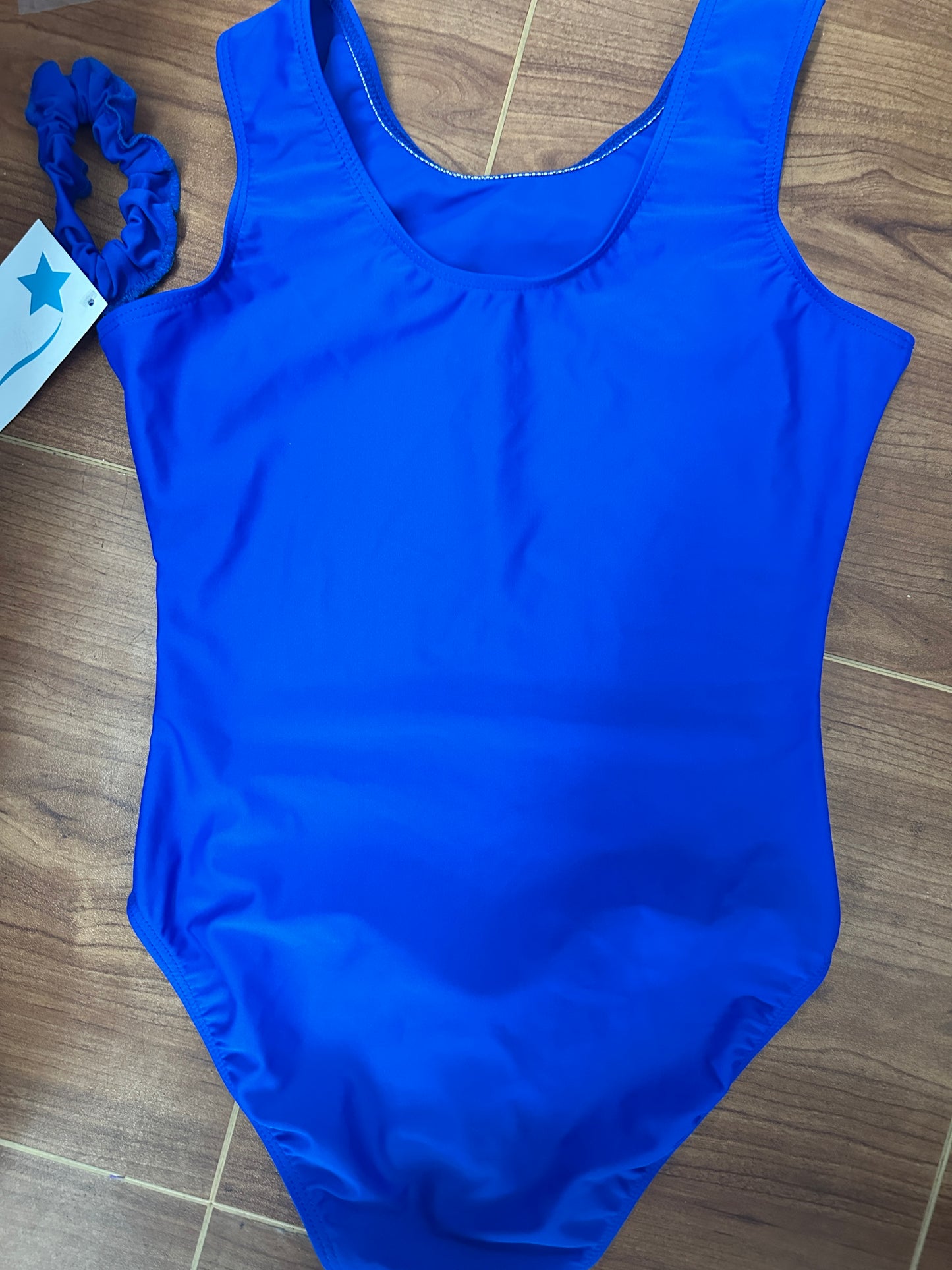 NEW Leotard Destira Peaceful Planet Adult XS Blue World Smiley Face Tumbling Acro