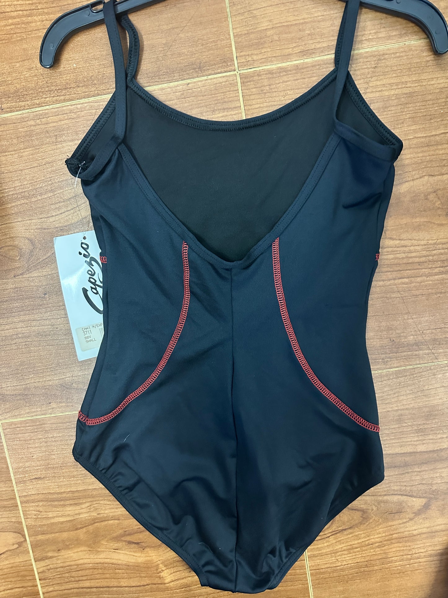 New Closeout Leotard Capezio 3711 Lycra Camisole with Red Stitched