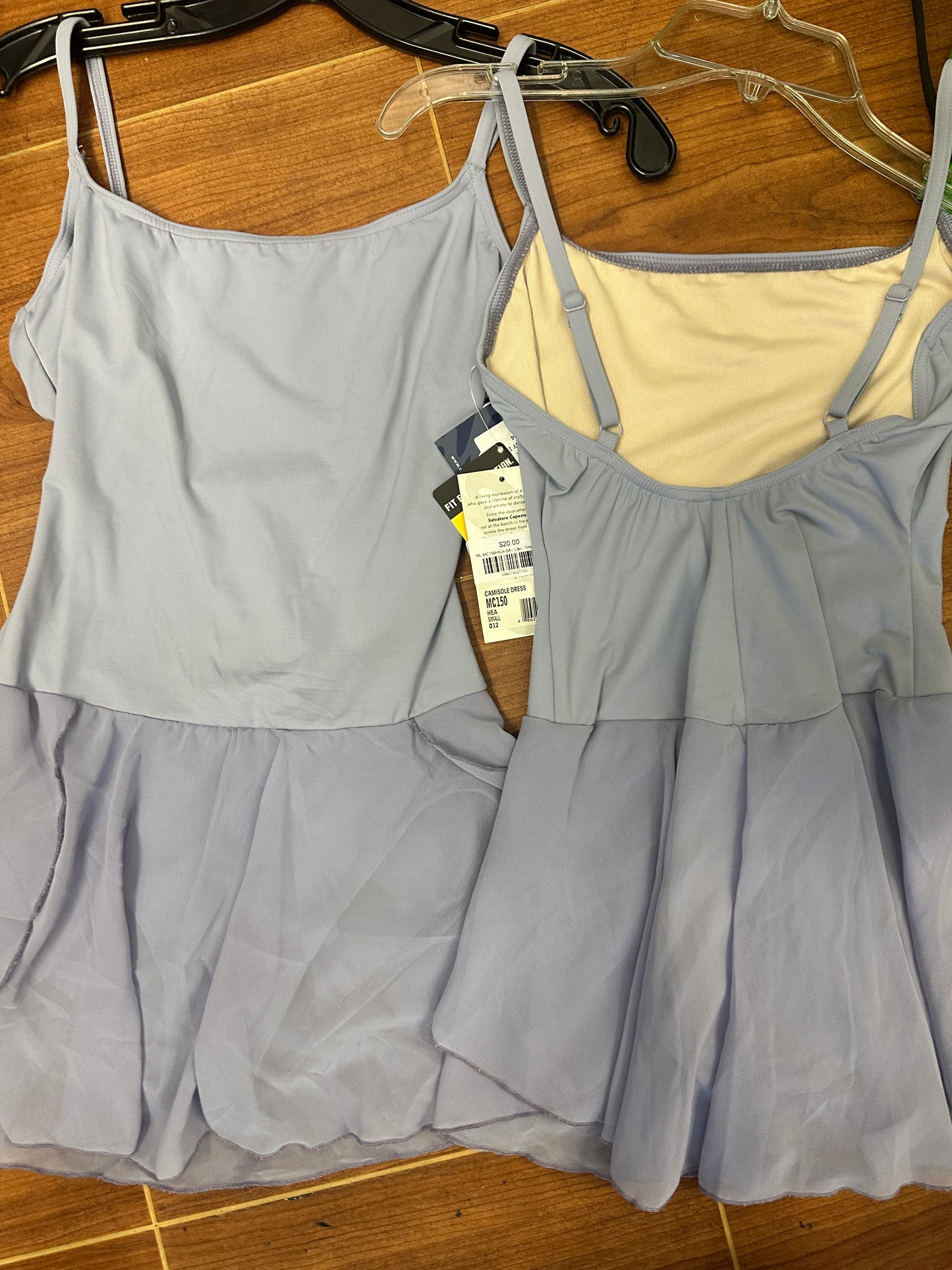 New Closeout Dance Dress Capezio MC150 Adult Sizes Lilac Heather Camisole