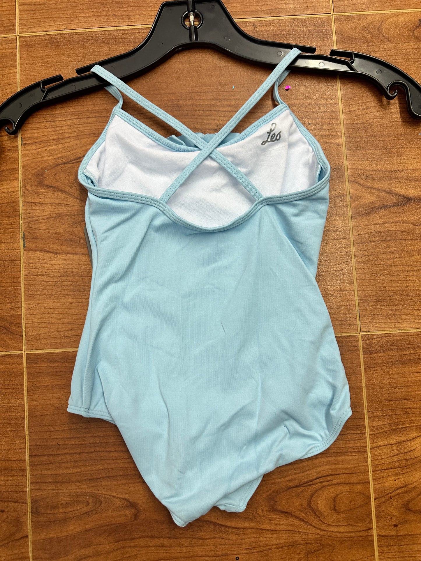 New Leotard Leo's Dancewear LD149CK Lt Blue Intermediate Child Ballet Tap Jazz