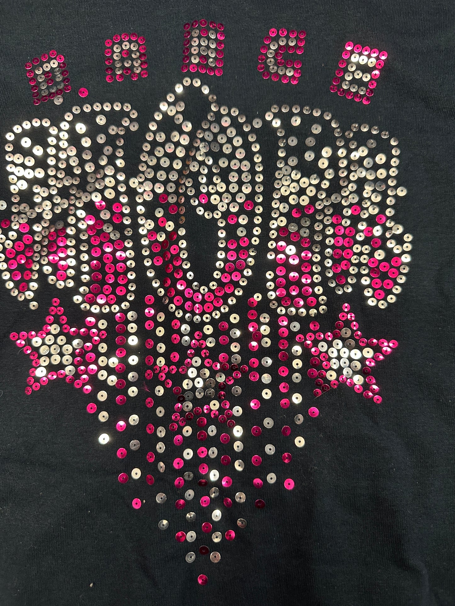 New T-Shirt Dance Mom Sparkle Medium Adult Black Jazz Competition