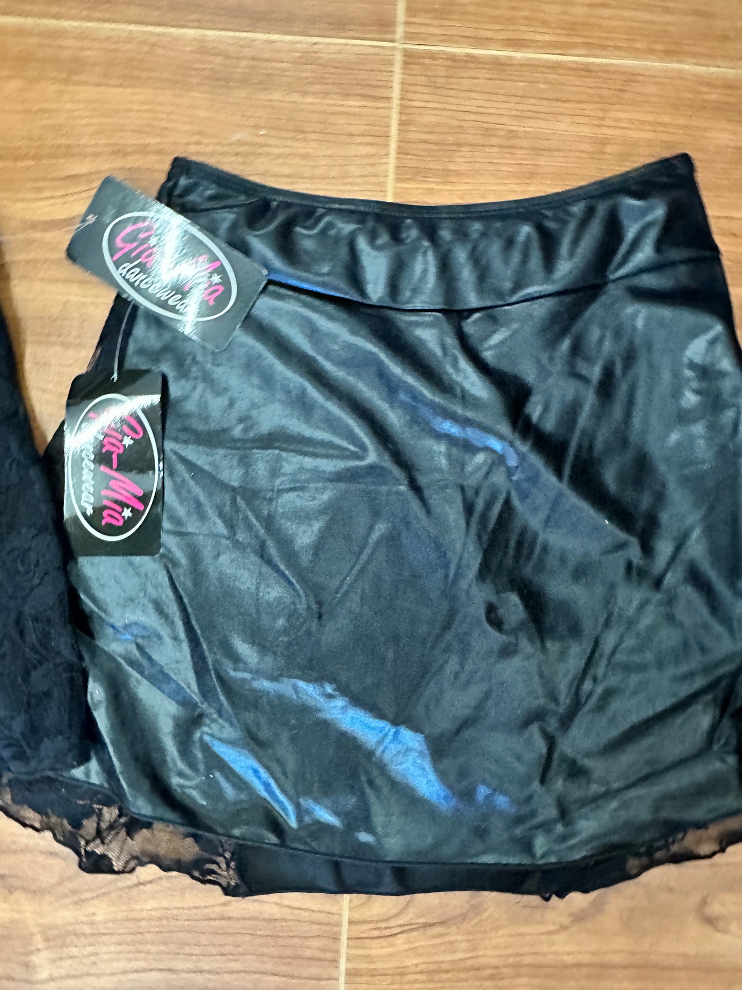 New Skirt Gia-Mia Camo Pleather& Lace Multiple Sizes Hip Hop Clogging Jazz