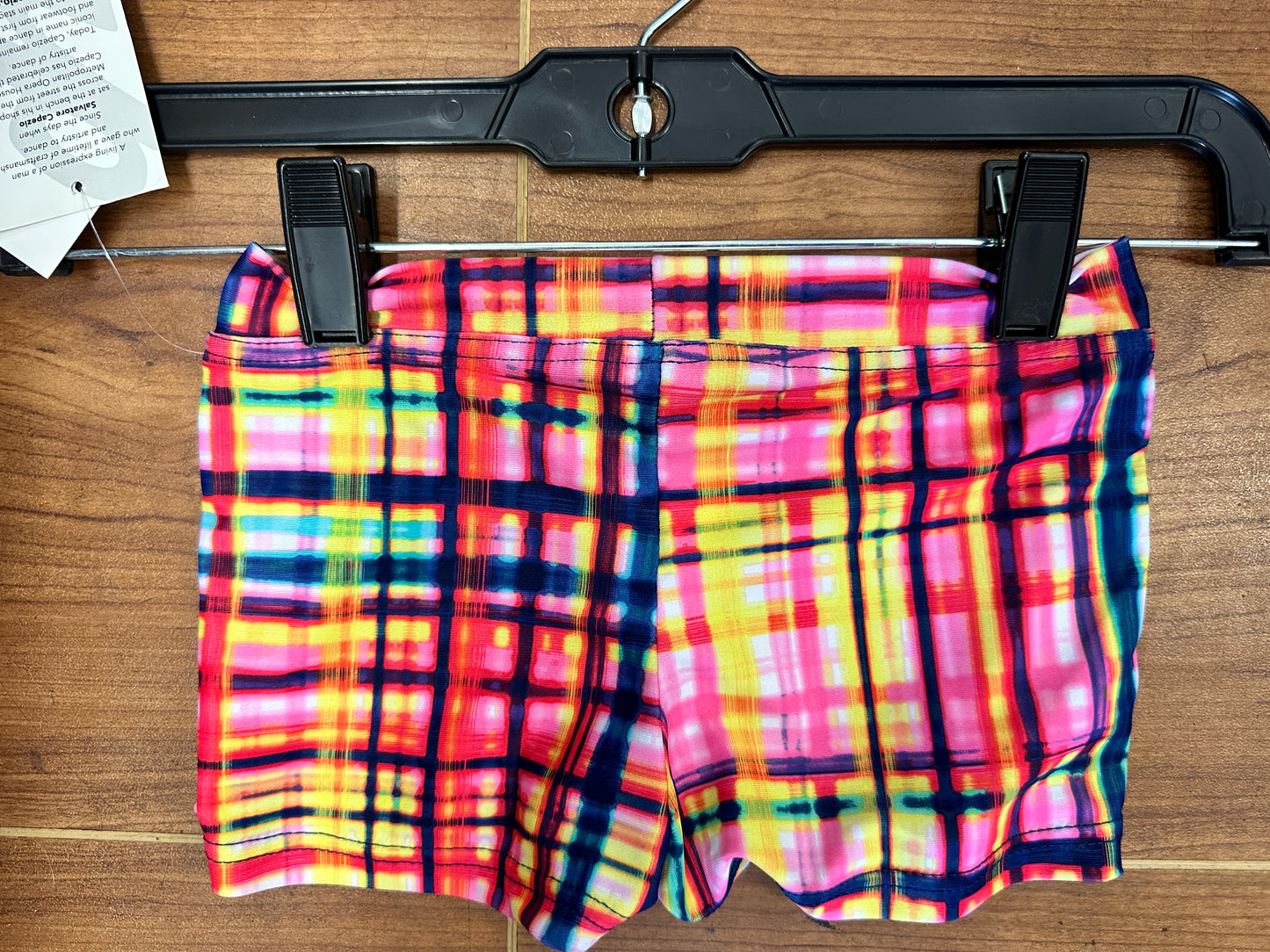New Shorts Capezio 9876CR Plaid Small Adult jazz Hip Hop
