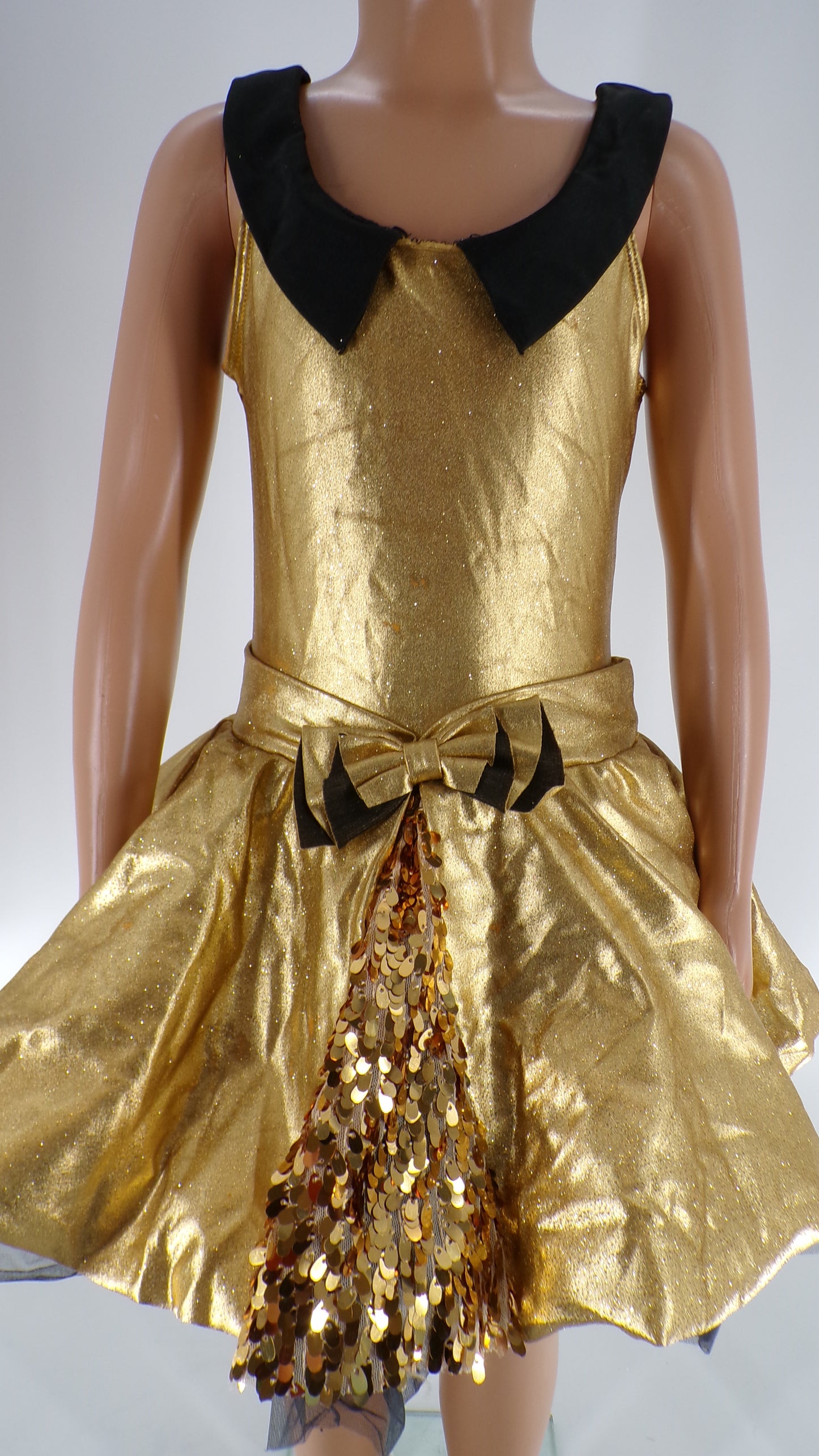 Pre-Owned Costume Unbranded   Medium Child Gold  Jazz