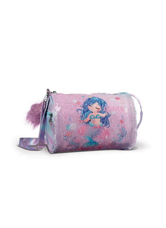 New Bag Danz N Motion B24505 Reversible Mermaid Sequin Bag Blue Small/Medium
