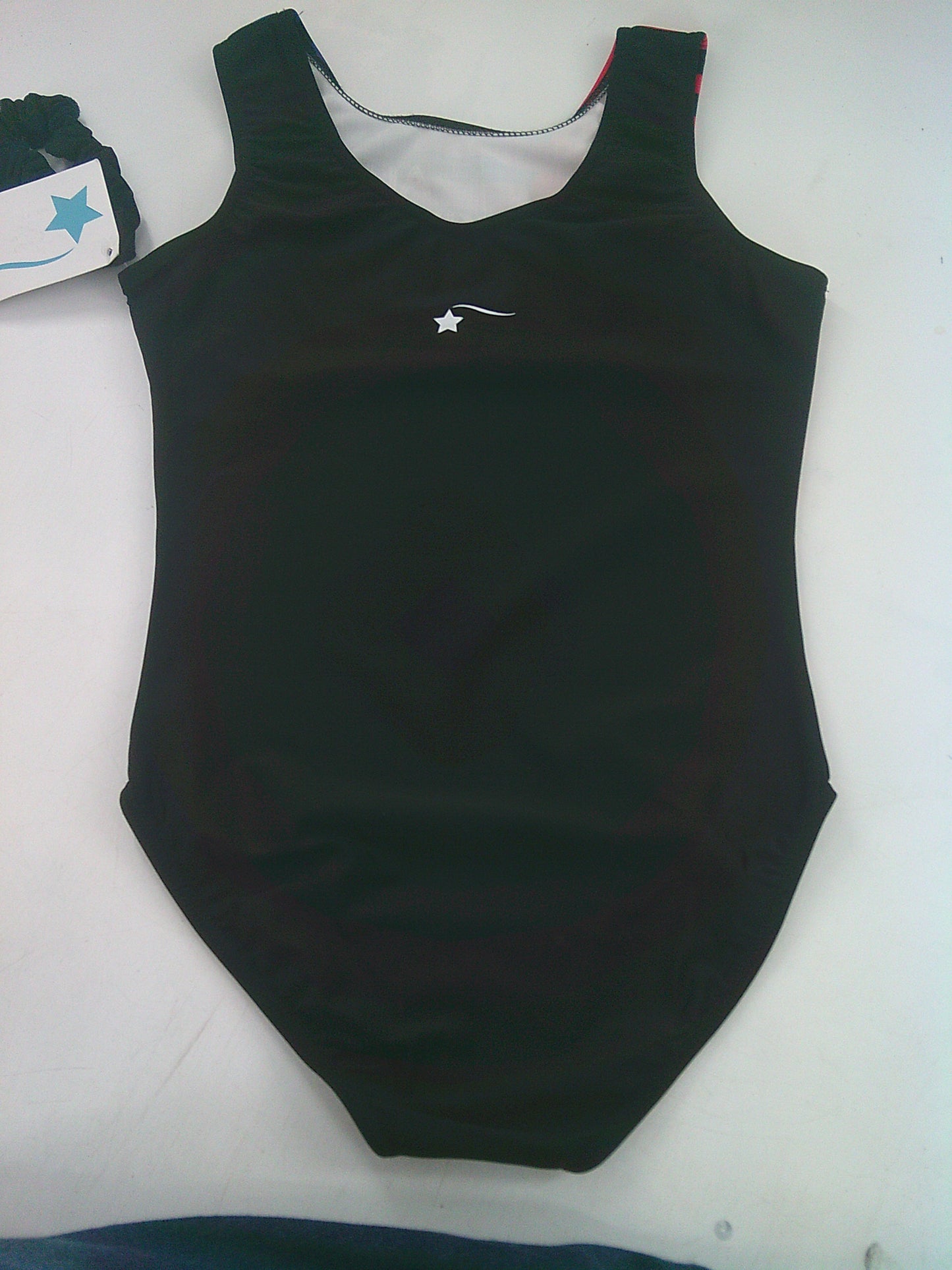 New Gymnastics Leotard Red Blue Adult Medium