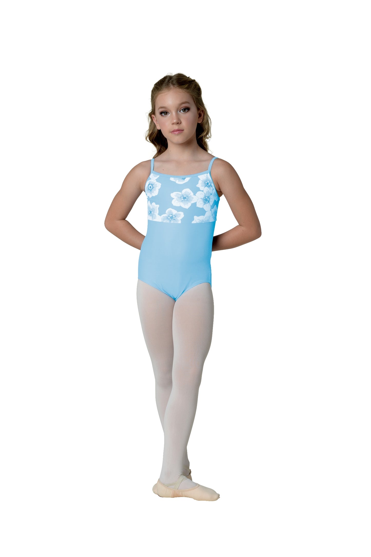 New Leotard Danz N Motion 22126 Camisole with Floral