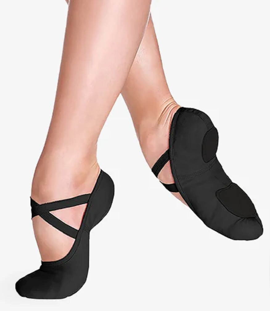 NEW Adult Ballet Shoes Danz N Motion 497 Stretch Canvas Split Sole Crossed Straps Multiple Colors