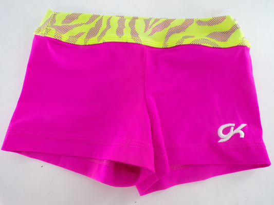 Pre-Owned Shorts GK Elite   XS Adult Hot Pink  Gymnastics Cheer Jazz