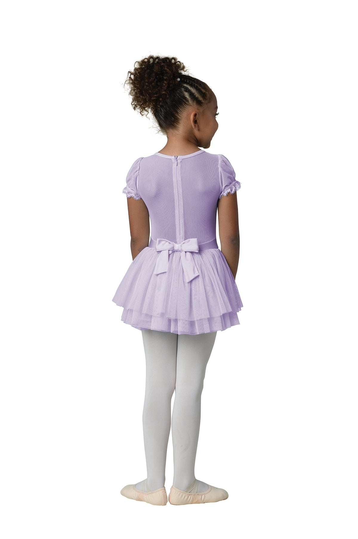 22201C-Mesh Short Sleeve Dress