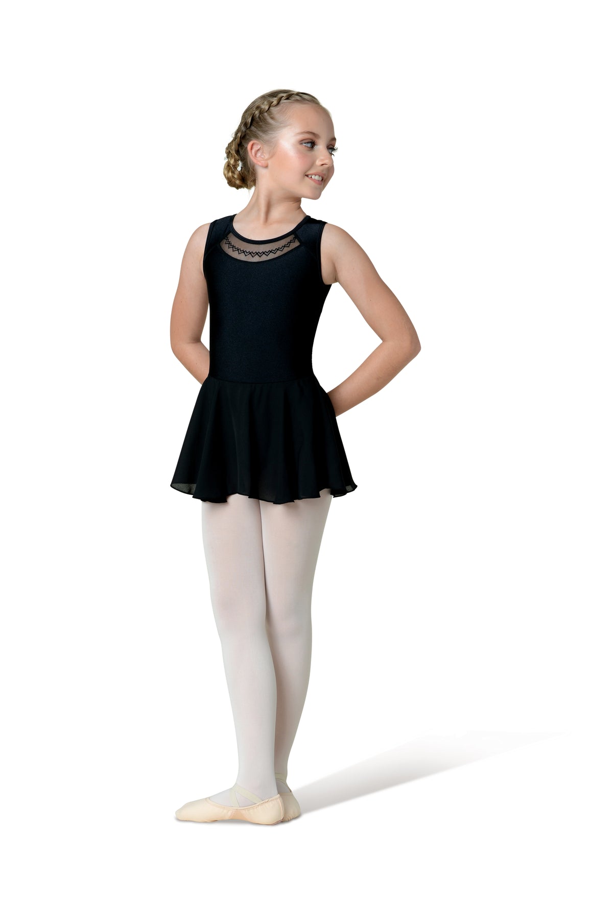 Pre-Owned Leotard Dress Lavender Medium Child 8-10 Danz N Motion 22209C Ballet Tap