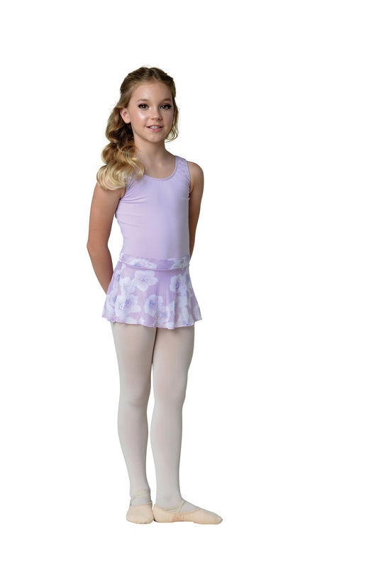 Pre-Owned Ballet Skirt Int Child White Danz N Motion 22405C Tap Pull On