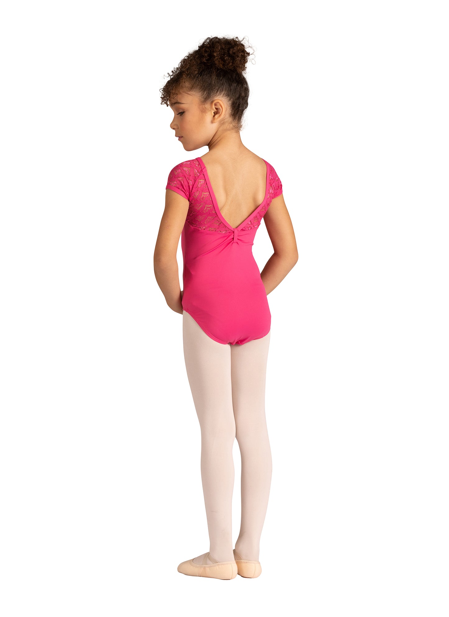 New Leotard Danz N Motion 23107C Kids Sizes Black & Pink Ballet Jazz