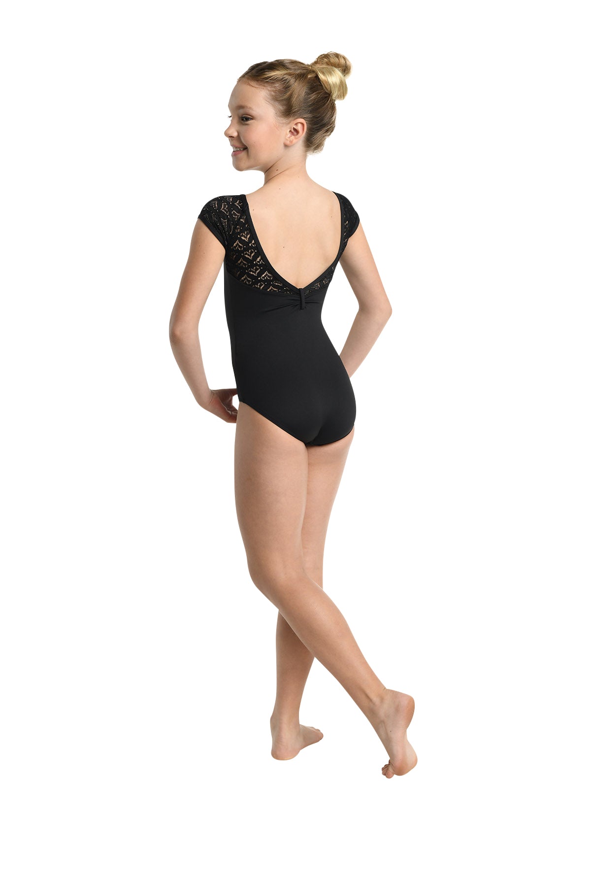 New Leotard Danz N Motion 23107C Kids Sizes Black & Pink Ballet Jazz