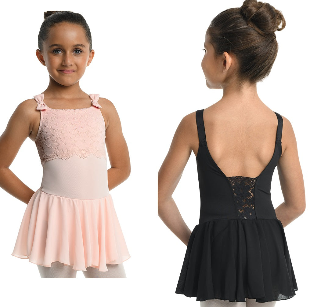 Pre-Owned Ballet PInk Leotard Intermediate Child 6x-7 23205C-Lace Dress
