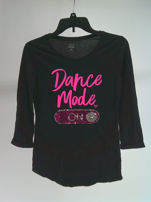 Pre-Owned T-Shirt Justice   XL Child Pink  Jazz Hip Hop