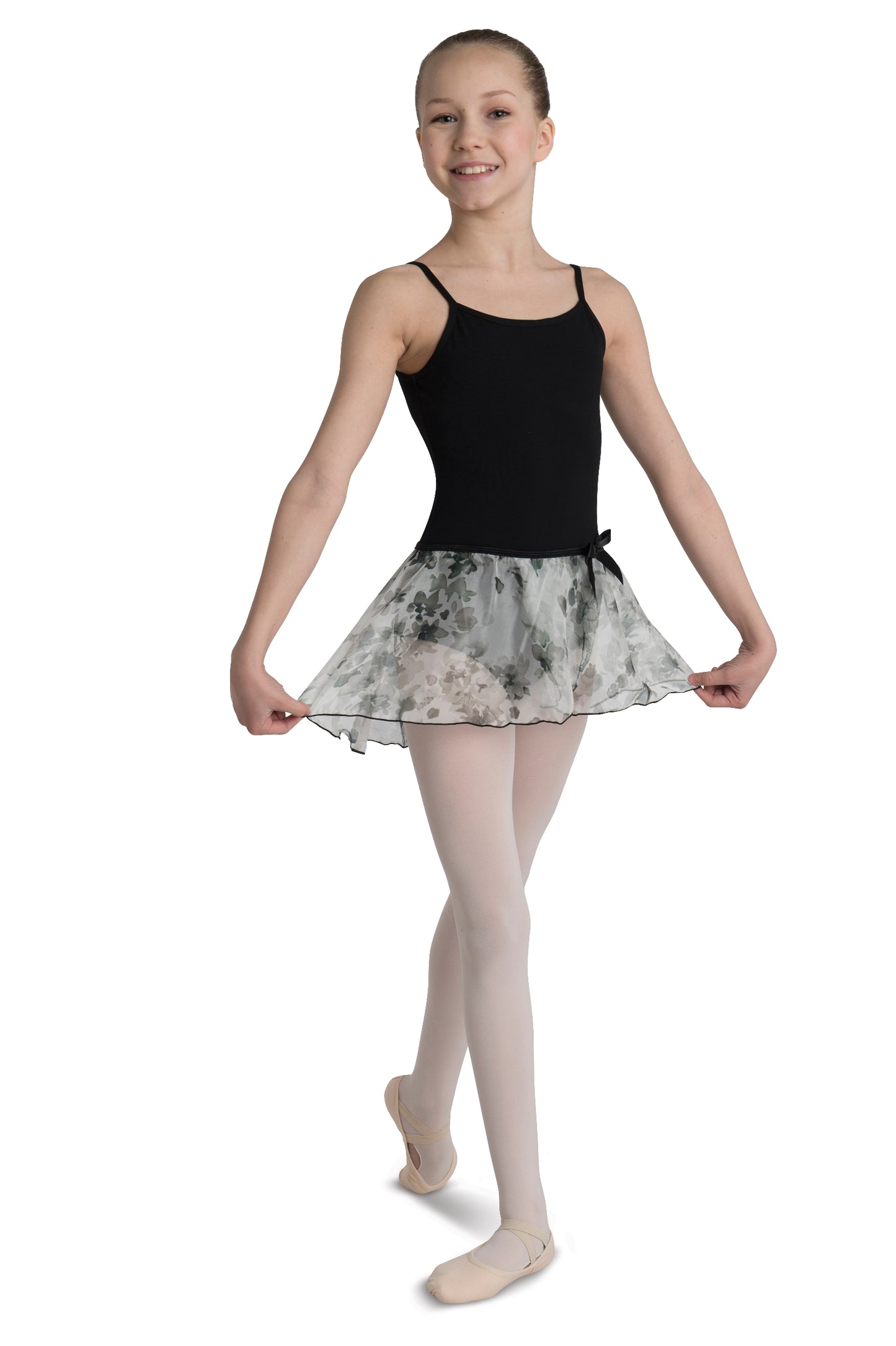 New Ballet Skirt 241C-Mock Wrap Floral Print Child Sizes