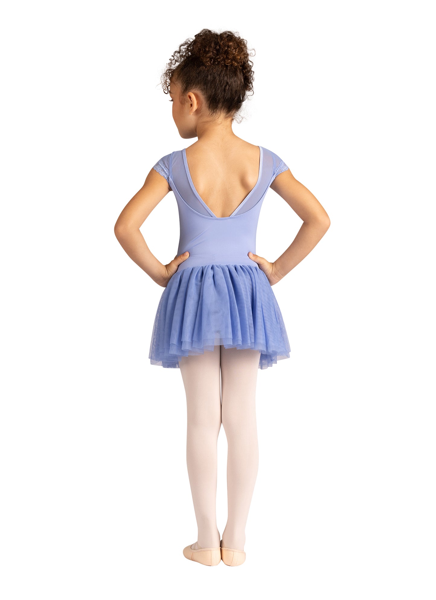 NEW Dance Dress DanzNMotion 24205C Sharlett Cap Sleeve Mesh