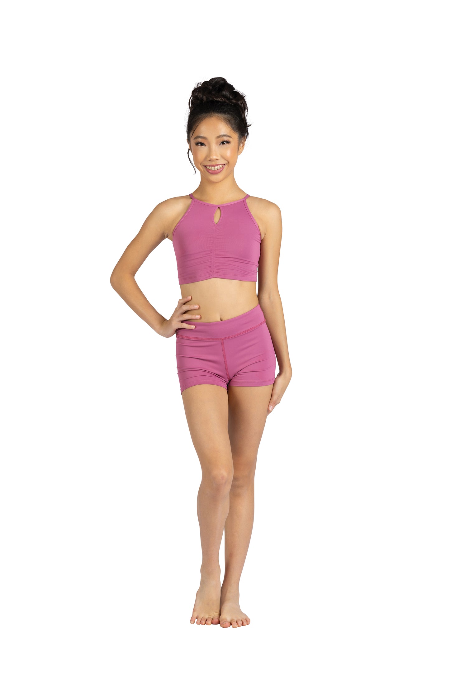 New Crop Top Danz N Motion 24306A Cutaway Shirred Adult Sizes