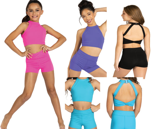 New Danz N Motion 24310C Tabitha Halter Crop Top