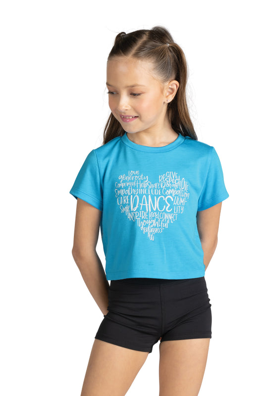 New Crop Top Danz N Motion 24319C Expressions Tee